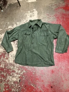 Camisa Militar De Colección EE. UU. Para Hombres L Verde Utilidad Excedente OG 507 Lote 37 - Imagen 1 de 7