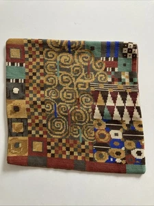 Vintage Ehrman Competed Tapestry Canvas Cushion Cover Klimt Candace Bahouth - Picture 1 of 12