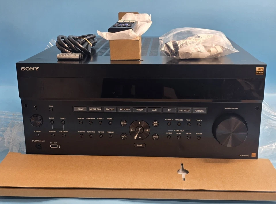 索尼 STR-AZ3000ES 9.2-Ch 8K 家庭影院 A/V 接收器 带杜比全景声 STRAZ3000ES — 第 1/4 张图片