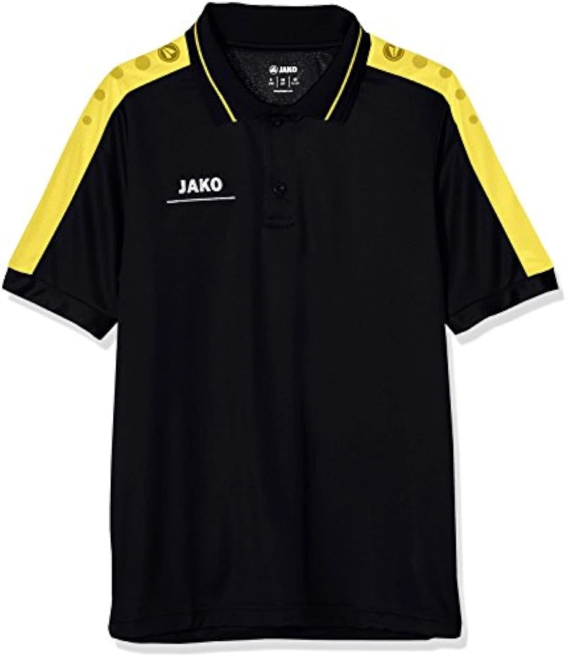 JAKO Niños Polo Striker, Camisa Train Happenings, Negro/Citro, 152, Foto 1 de 1