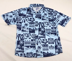 Washington Nationals Adult Men's XL SGA 6/16 Hawaiian Kona Big Wave Shirt - Picture 1 of 9