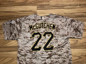 Maglia Majestic Andrew McCutchen Pittsburgh Pirates militare MLB mimetica adulto L - Foto 1 di 7