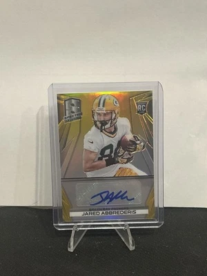 2014 Panini Spectra - Rookie Autographs Jared Abbrederis #265 Gold Prizm /25   - Image 1 of 2