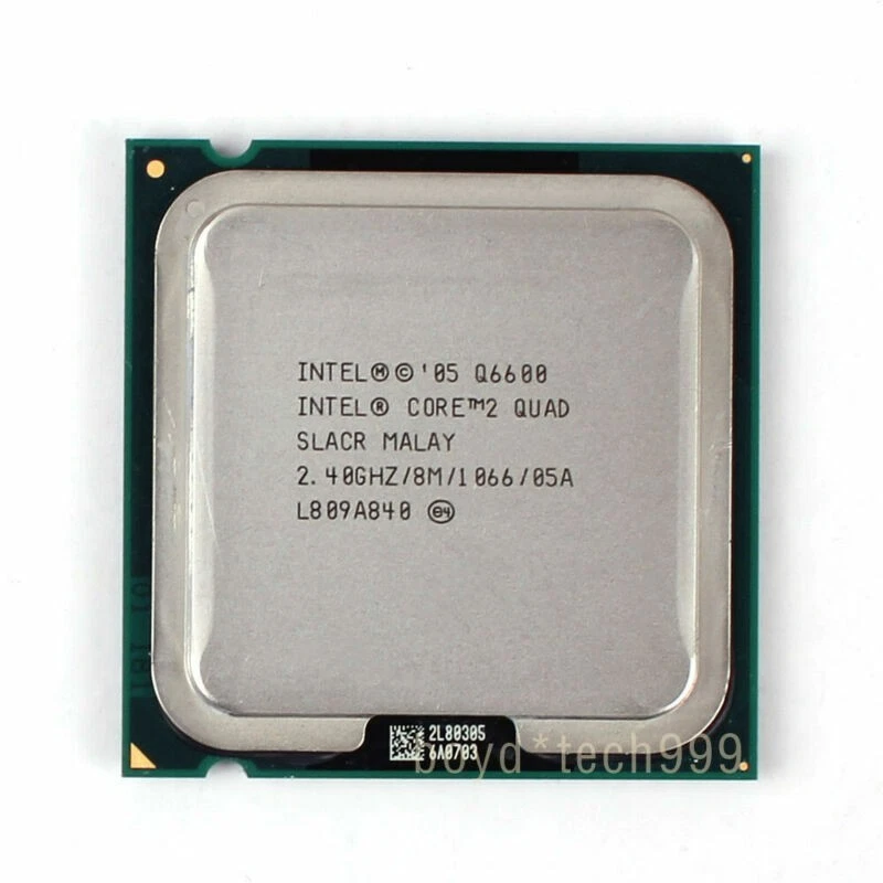 Intel Core 2 Quad Q6600 Quad-Core CPU 2.4 GHz 1066 MHz LGA 775 SLACR SL9UM - Image 1 of 1
