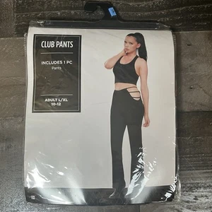 Pantalón Club Negro Disfraz Halloween Talla Adulto L/XL (10-12) NUEVO - Imagen 1 de 5