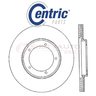 Centric C-TEK Disc Brake Rotor for 1976 Porsche 912 2.0L H4 - Kit Set qm Foto 1 de 4