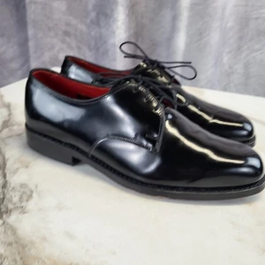 Allen Edmonds Spencer Lackleder Oxford-Schuhe Herren Größe 8 D SCHWARZ - Bild 1 von 19