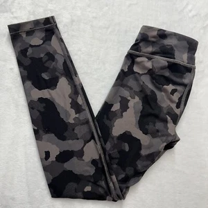 Athleta Girl Leggings Kids Medium (8-10) Printed Chit Chat Tight Pants Camo Army - Picture 1 of 8