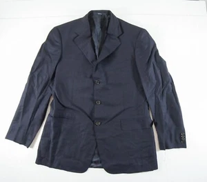 Ermenegildo Zegna Jacket Mens 50 R Blue Blazer Coat Wool High Performance - Picture 1 of 17