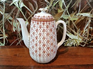 SPODE England, Bone China, Fleur de Lys, schöne Kaffeekanne - Bild 1 von 5