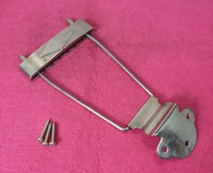 Aged Diamond Tailpiece For Gibson L-50, L48, ES-125, Or ES-330 - Nickel - Picture 1 of 9