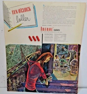 Vintage doppelseitige Anzeigen Illustration Medizin Werbung 1949  - Bild 1 von 4