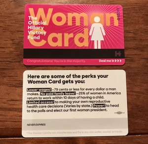 2016 Hillary Clinton Presidential Campaign Woman Card - Deal me In
