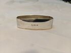 Antique Arts & Crafts Watson Sterling SIlver Napkin Ring 'Lois' name engraving