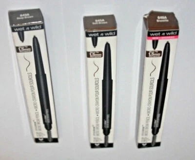 Wet n Wild Ultimate Brow Micro Eyebrow Pencil #645A ;#646A & #649A Lot Of 3 New - Image 1 of 2