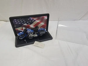 Franklin Mint 1948 Harley Davidson Panhead Motorcycle 1:10 Scale w/ Display Case - Picture 1 of 8