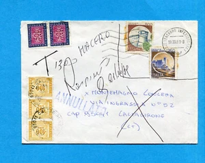 FRODE POSTALE - Lettera affrancata con valori CASTELLI D'ITALIA (273696) - Imagen 1 de 2