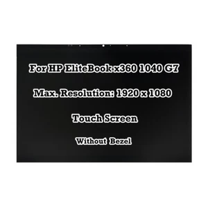 M16040-001 FHD LCD Display Assembly For HP EliteBook x360 1040 G7 Privacy Screen - Picture 1 of 6