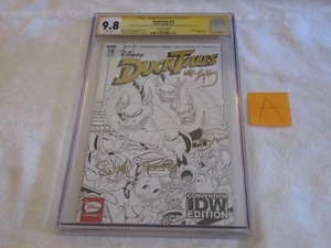 CGC SS 9.8 IDW Convention DuckTales #10 Firmado por Bobby Moynihan Caricatura Staff A - Imagen 1 de 11