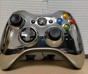 Microsoft XBOX360 Wireless Controller SE Special Edition Chrome Silver - Tested - Picture 1 of 12