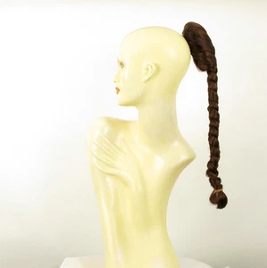 Trenza Cola de caballo postizo longo 70cm cobre de color marrón oscuro 4/31 - Imagen 1 de 7