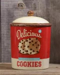 Retro Delicious Cookies Ceramic Canister - Picture 1 of 1