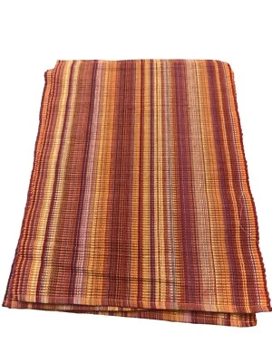 Conjunto de 3 Placemat de Algodão Listrado Multicolorido Tecido à Mão - Imagem 1 de 4