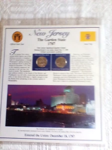 Postal Commemorative Society Statehood Quarters & Stamp Collection New Jersey - Bild 1 von 2