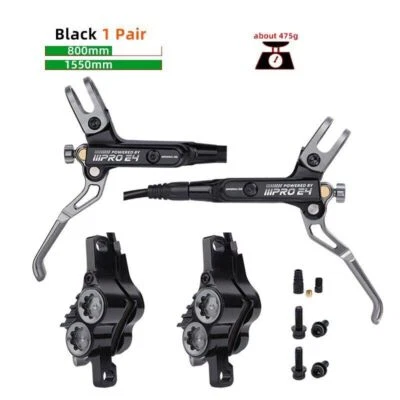 IIIPRO E4 MTB 4 Piston Brake Hydraulic Disc Brakes SET 800-1550mm light 480g - Image 1 of 4