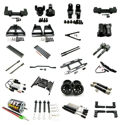 Aluminum Alloy Metal Upgrade DIY Parts black Fit for 1/10 HPI Venture FJ RC Car - Image 1 of 4