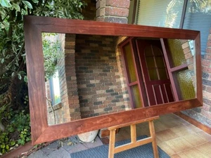 Recycled Red Ironbark Aust Hardwood Framed Wall Mirror 187x90cm - Picture 1 of 5