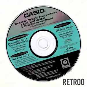 Casio QV-3500EX Software & Manual CD for Digital Camera Windows 2000/ME/XP & Mac - Picture 1 of 1