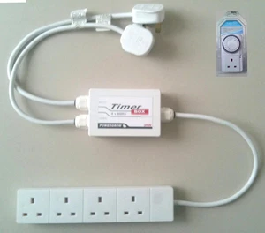 3KW CONTACTOR RELAY LIGHTING CONTROL BOX with TIMER for hydroponic grow tent etc - Picture 1 of 2