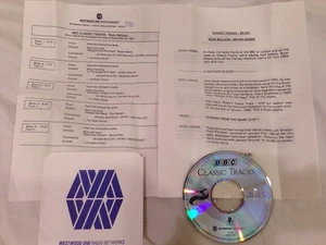 BBC Classic Tracks Rock Ballads Westwood One Radio Show # 95-40 with Cue Sheets - Imagen 1 de 15