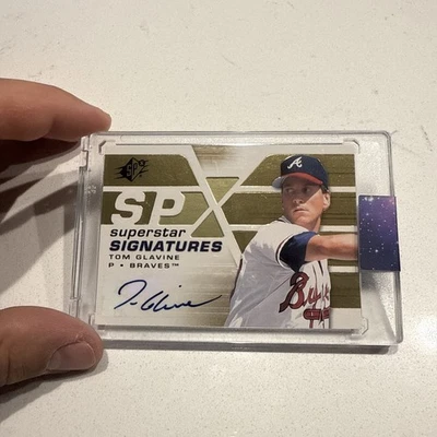 2008 Upper Deck SPx TOM GLAVINE Superstar Signatures Autograph #TG UD Braves - Image 1 of 4