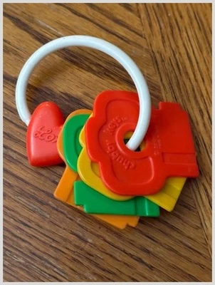 Sanitoy Chubby Keys Toy 1970s Hong Kong Plastic Baby Teether Rattle Infant - Image 1 of 4