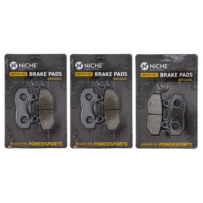 NICHE Brake Pad Set for Triumph Trident 750 900 Trophy Tiger Front Rear Organic - Image 1 of 4