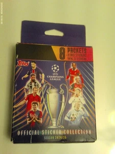 Topps UEFA Champions League 2024/25 Booster Pack 8 paquetes más 3 = 51 pegatinas - Imagen 1 de 1
