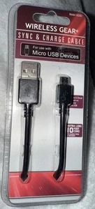 Wireless Gear Micro USB Sync & Charge Cable 10ft - Photo 1 sur 4
