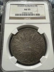1834 GO PJ Mexico 8R AU-55 - Picture 1 of 2