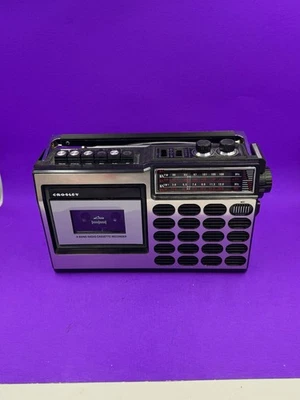 Crosley CT100B-SI Bluetooth Radio Cassette Grabadora Boombox Foto 1 de 4