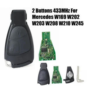 Für Mercedes Benz W169 W202 W203 W208 W210 W2452-Tasten 433,9MHz Auto Schlüssel - Bild 1 von 10