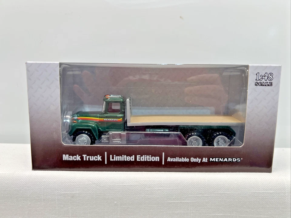 Menards 279-0748 1:48 Scale Gold Line Green Mack Truck Limited Edition New - Image 1 of 4