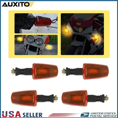 Conjunto de 2 pares de indicadores de seta dianteiros dos EUA para Yamaha TW200 XT225 XT250 - Imagem 1 de 4