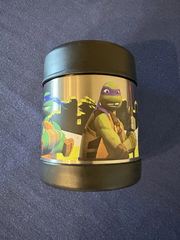 Termo 10 oz. Tarro de comida aislado de acero inoxidable para niños TMNT tortugas Foto 1 de 4