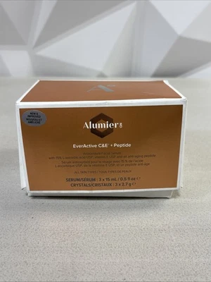 Alumier MD EverActive C&E Peptide Facial Serum 3 x 15 mL / 0.5 oz
