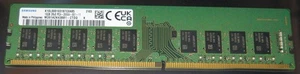 16GB Samsung RAM DDR4 2666MHz PC4-21300E CL19 UDIMM 288-pin M391A2K43BB1-CTDQ - Bild 1 von 1