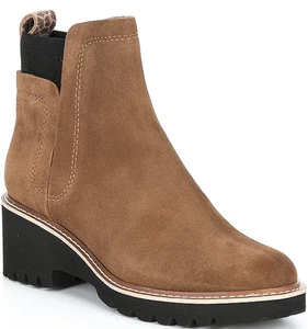Dolce Vita Women’s Shoes  Rielle Lug Sole Huey H2O Chelsea Boot Brown Size 8.5 - Picture 1 of 7
