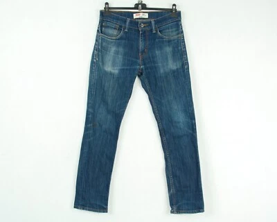 Levis Strauss 511 Hombre W30 L30 Vaquero Ajustado Pantalones Azul vintage - Imagen 1 de 4
