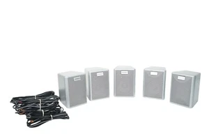 ✅5x Quadral TSA 100 TV Lautsprecher Boxen Silber✅ - Bild 1 von 7